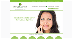 Desktop Screenshot of premierdentalofevergreen.com